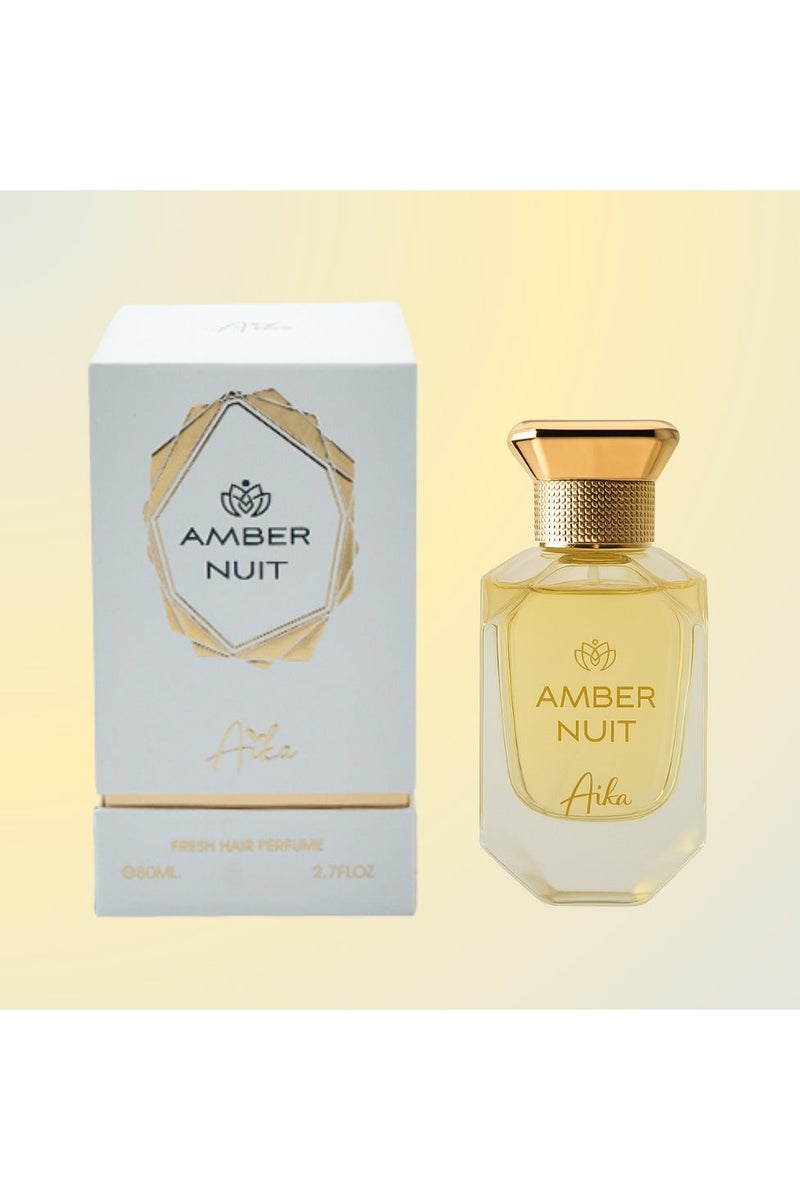 Aika 80ml Amber Nuit Perfume for Women, Long-Lasting Women Perfume for Body & Hair, Alcohol-Free perfumes for women with Rose, Citrus Fruits & Musk, Softness & Freshness with Delicate Floral Notes - Image 1